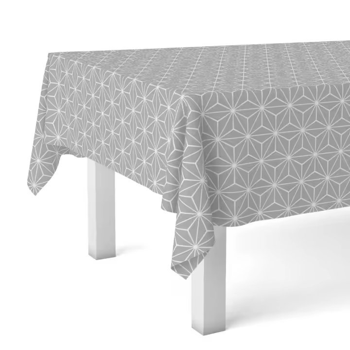 Mantel VALENTIA HOME Polígonos | Antimanchas y Repelente de Agua | Protección Mesa | Varios Tamaños | Corte Preciso - 1