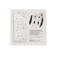 INTERBABY Colchoneta Universal de Verano  Safari Beig – Transpirable, Acolchada y Compatible con la Mayoría de Carritos - details 0