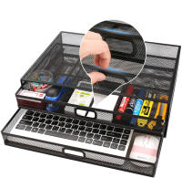 Soporte para monitor con almacenamiento + SET DE REGALO de cajas organizadoras (5507) Cajones extraíbles, almohadillas antideslizantes, malla reforzada. Calidad al mejor precio. De acuerdo a la normativa CE. - details 1