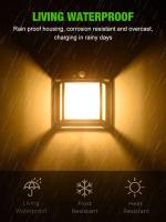 Lámpara De Tungsteno Solar Con Sensor De Movimiento Inteligente 3 Modos De Iluminación Impermeable Para Decoración De Jardín Y Pared - details 7