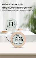 Reloj De Despertar De Madera Con Pantalla LED Y Función Snooze Mostrador Para Dormitorio Con Mostrador De Temperatura Y Fecha - details 4