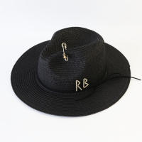 Sombrero De Paja Para Mujer Y Hombres Moda Verano 2025 Sombrero De Playa Casual Sombreros De Paja Con Visera Estilo Panama Protección Solar - details 2