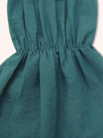 Blusa Vestido De Mujer Con Manga Flounce Ruffle V-Neck Color Sólido Casual Suave Polyester Verano 2025 Nuevo A-Line - details 4