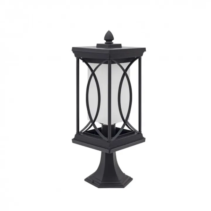 FABRILAMP Farol Sobremuro Peq. Exterior Garden 1xe27 Negro 39x16d - Diseño Elegante - 1