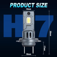 Dream Chaser Bombilla De Faro LED H7 Mini Inalámbrica 60W 20000LM 6500K Para Faros De Coche Lámparas Diódicas Automóviles 12V - details 7