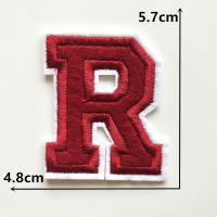 1PC Parche Bordado De Alfabeto Inglés Rojo A-Z Aplicación Para Ropa Bolsos Chaquetas Decoración De Iraón DIY Manualidades - details 18