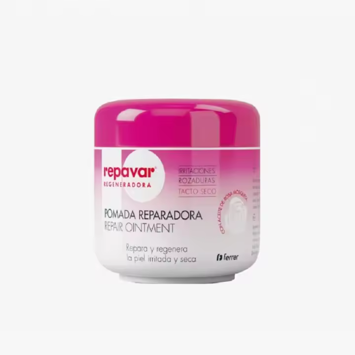 Repavar Pomada Reparadora 45ml con 20% Aceite de Rosa Mosqueta para Piel Irritada y Seca - 1