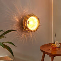 Lámpara De Techo De Bambú Tejida a Mano Estilo Chino Luz De Techo Rattan Wicker Arte De Madera Para Decoración De Hogar Cocina Restaurante - details 8