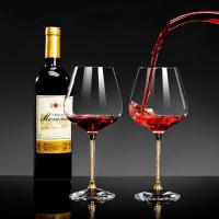 Juego De 2 Piezas De Cristal Lujo Para Vino Tinto Y Champán Copa Alta Para Fiestas Copa Redonda Ecológica Y De Alta Calidad - details 12
