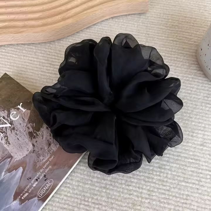 Cinturones Para El Cabello Para Mujer Diseño Único Con Volante Y Material Elegante Organza Románticos Y Suaves Accesorios De Moda Para Todas Las Estaciones - 1