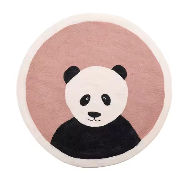 Personalized Nordic round carpet simple bedroom Internet celebrity same style INS style thickened home creative carpet - 1