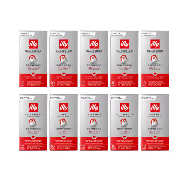 Illy Café Pack 10 Cajas Clasico Capsulas Compatibles Nespresso 10 Uds - Qumir - 1