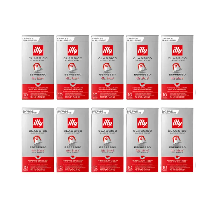 Illy Café Pack 10 Cajas Clasico Capsulas Compatibles Nespresso 10 Uds - Qumir - 1