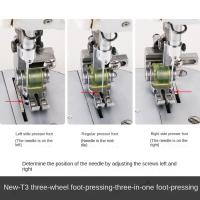 Pulgar De Costura Universal De Acero Con 4 Tipos De Rodillos T3 Ajustable Para Máquina De Costura Pieza De Textil Para Adultos - details 4