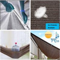 Paño de Sombra de Red Anti Calor, con Ojales, Tela de Sombra de Polietileno HDPE, Refuerza Espesar para Jardín Balcón Terrazas Invernadero Pérgola al Aire Libre, Fácil de Instalar 4x4m - details 1