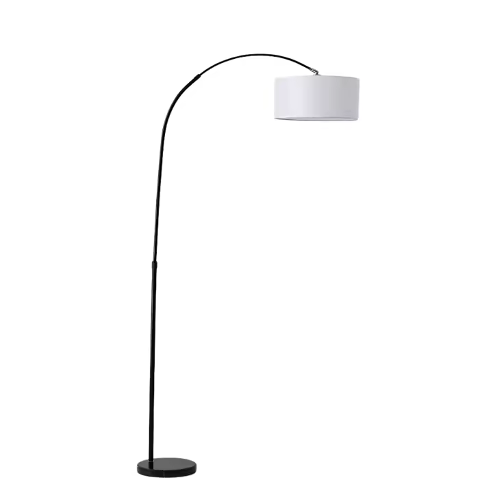 LUTODY - Lámpara de pie estilo nórdico para salón, extensible, compatible con casquillo E27 - Iluminación para el hogar, sala de estar, oficina y dormitorio - 1