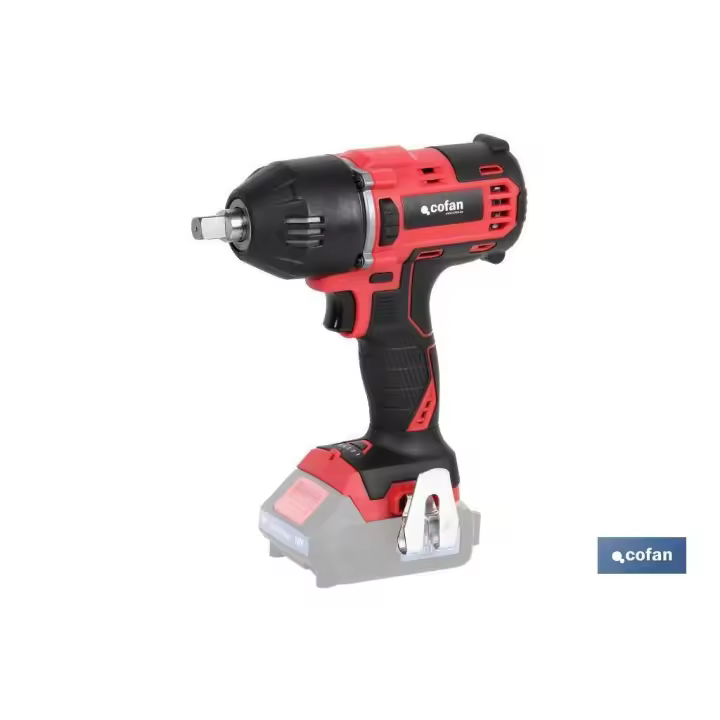 Pistola impacto 1/2 bateria 18v - 1