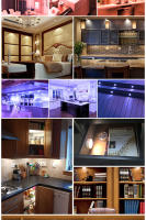 Luz de control remoto RGB de 2,42 pulgadas, luz LED que cambia de color, funciona con batería regulable, luz inalámbrica debajo del gabinete, 13 colores, 100 horas de duración de la batería, con temporizador y memoria (blanco) - details 4