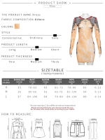 Vestido De Otoño Para Mujer Kliou Con Estampado Panelled Moda Manga Larga Cuello Redondo Ajustado Estilo Clásico Streetwear - details 0