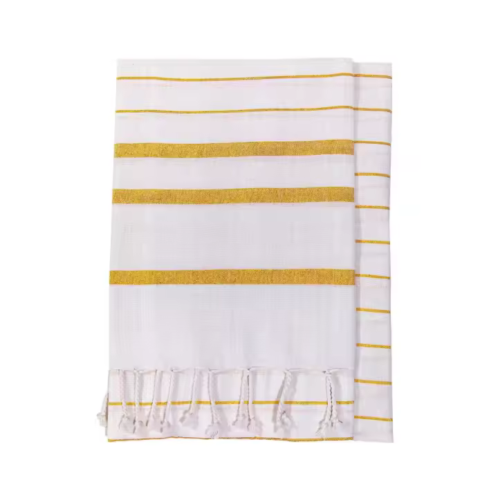 SUN & SURF Fouta de Playa Individual 100% Algodón 90x170 cm - Toalla Ligera y Versátil Tipo Pareo - 1