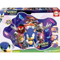 Educa - Sonic Prime  Poster Puzzle Infantil de 250 Piezas con Forma Exterior Especial  100 x 70 cm. Móntalo, pégalo con el Pegamento Especial Fix Puzzle Educa 20026 - details 0
