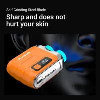 Afeitadora Eléctrica Inteligente Mini Doble Hoja Con Pantalla Digital Recargable Para Hombres Regalo Para Hombres Afeitadora De Barba Y Cara Potente Y Eficiente - details 4