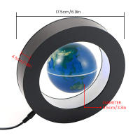 Globo Terráqueo Magnético Flotante Con LED Rotativo Patrón De Globo Regalo De Cumpleaños Iluminación De Mesa En Forma De O Novedoso - details 1