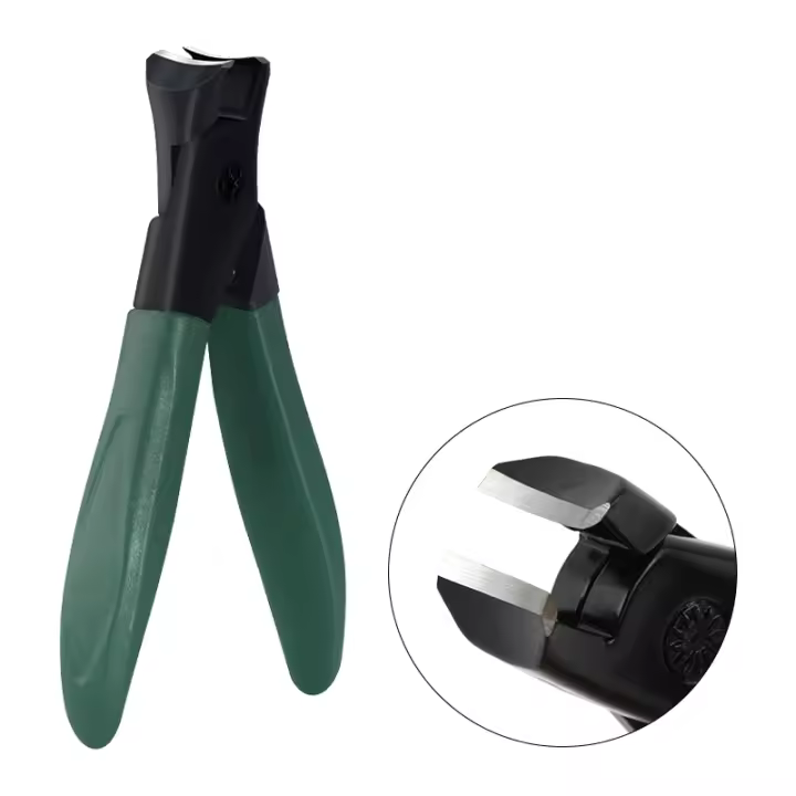 Tijeras De Uñas Anti-salpicaduras En Acero Inoxidable Para Cortar Uñas Y Postizas Herramienta De Manicura Color Verde Azul Rojo - 1