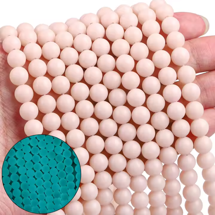 Acerca De 50 Piezas De 8mm Cuentas De Vidrio Colores Nocturnos Luz De Piedra Para DIY Creación De Pulseras Collares Pendientes Joyería - 1