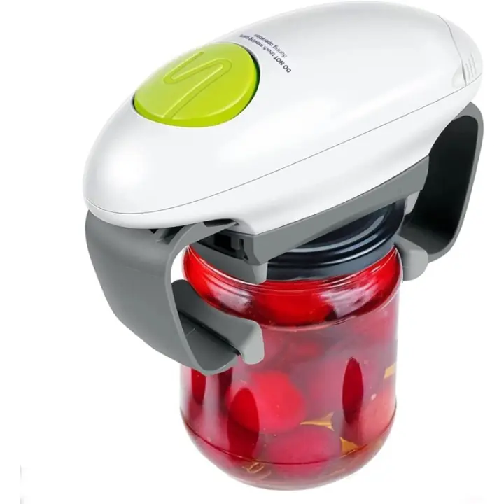 Abridor de tarros Eléctrico One Touch: powerful abridor de botellas Automático para Manos y personas mayores con artritis - 1