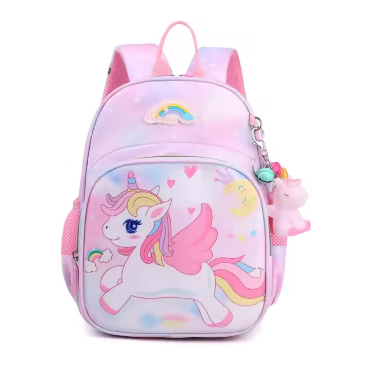 Nueva Mochila De Princesa Unicornio Para Niñas En Rosa De Dibujos Animados Bolsa Escolar De Niños Mochila Infantil Escolar Material De Nylon - 1