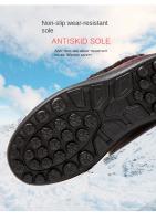 Botas De Invierno Para Mujer Botines De Talla Gruesa Impermeables Moda Zapatos Solids Color Suela De TPU Material Superior Sintético Lining LYCRA Tacón Medio Tobilleras De Piel De Zorro - details 7