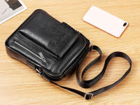 Bolso De Hombro Vintage Para Hombres Bolsos Cruzados Retro Con Cierre De Cremallera Bolsa De Mano De Nylon Para Occasiones Versátiles - details 10