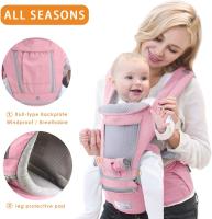 3 en 1 multimazón Hipseat Carrier, delantero y trasero, Algodón, ergonómico, fácil Mamá, advado al cinento de su hijo - details 0