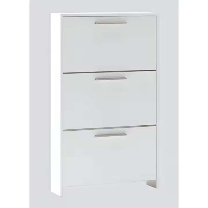 Zapatero modelo Aura de 3 puertas abatibles de color blanco - 1