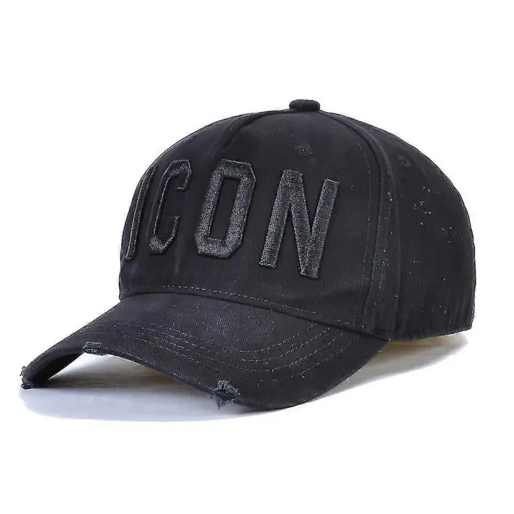 Gorras de béisbol de algodón Icono Logo Dsq2 Letras Gorra de alta calidad Hombres Mujeres Sombrero Gorra negra Chad Sombreros - 1