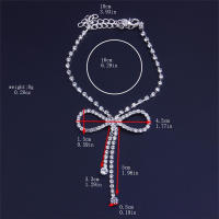Pulsera De Tela De Lazo Brillante Y Colorido Para Mujer Con Cristales De Rhinestones Diseño De Pingente Geométrico Ajustable Para Todas Las Occasiones - details 3