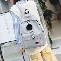 Mochila Grande Con Estampado De Hojas Portátil Para Mujer Bolsa De Hombro Con Cremallera Estilo Simple Estudiante Escuela - details 4