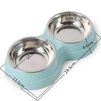 Tazas De Alimentos Y Agua Para Mascotas Doble Acero Inoxidable Alimento Y Agua Para Perros Gatos Pupusas Accesorios Pequeños Para Perros - details 7