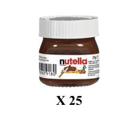 Nutella Mini Tarro 25 g Crema de Avellana Ideal para Comuniones Bodas Cumpleaños fiestas infantiles Candy Bar Regalos Personalizados detalles para invitados de boda comuniones bautizos cumpleaños - details 3