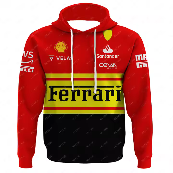 Sudadera Con Capucha Para Hombre Y Niño Deporte Extremo Piloto De Carreras F1 Un Equipo 2024 Top De Entrenamiento Para Adultos - 1