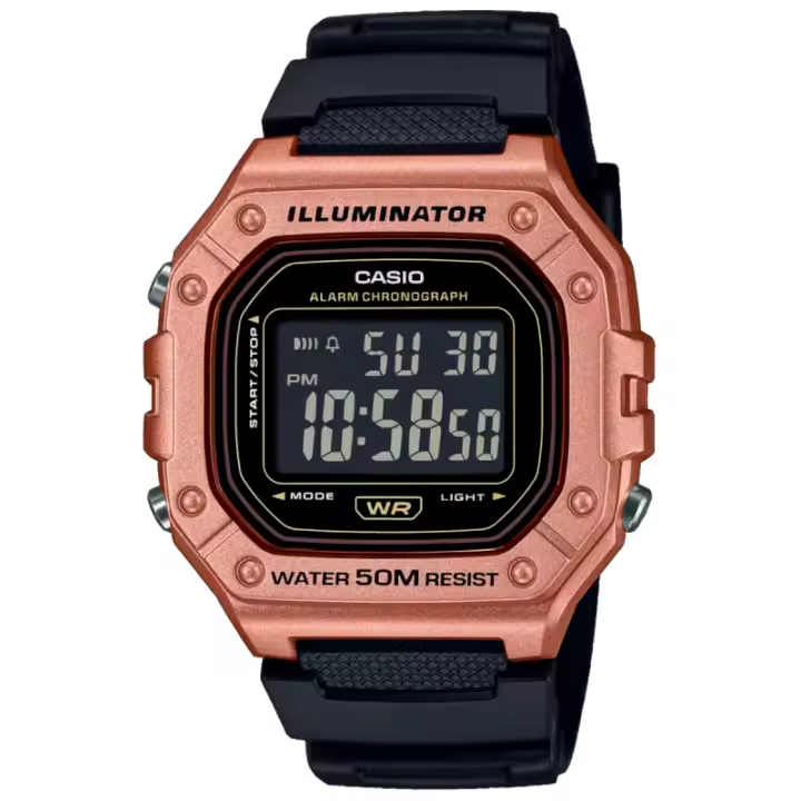 Casio Youth W-218hm-5bvdf Reloj De Pulsera Digital Para Hombre Color Negro - 1