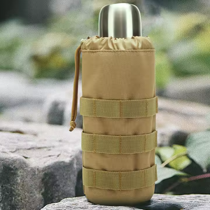 1pc Sports Water Bottle Storage Pouch Bag, Portable Tactical Small Pocket For Outdoor Camping Riding Hiking Hunting - 1