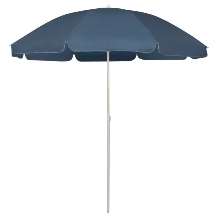 Sombrilla de playa azul 240 cm - 1