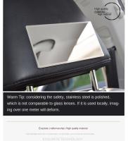 Espejo De Cosméticos Para Interior De Coche Universal De Acero Inoxidable Portátil Espejo De Maquillaje Para Visor Auto HD Decoración De Coche - details 10