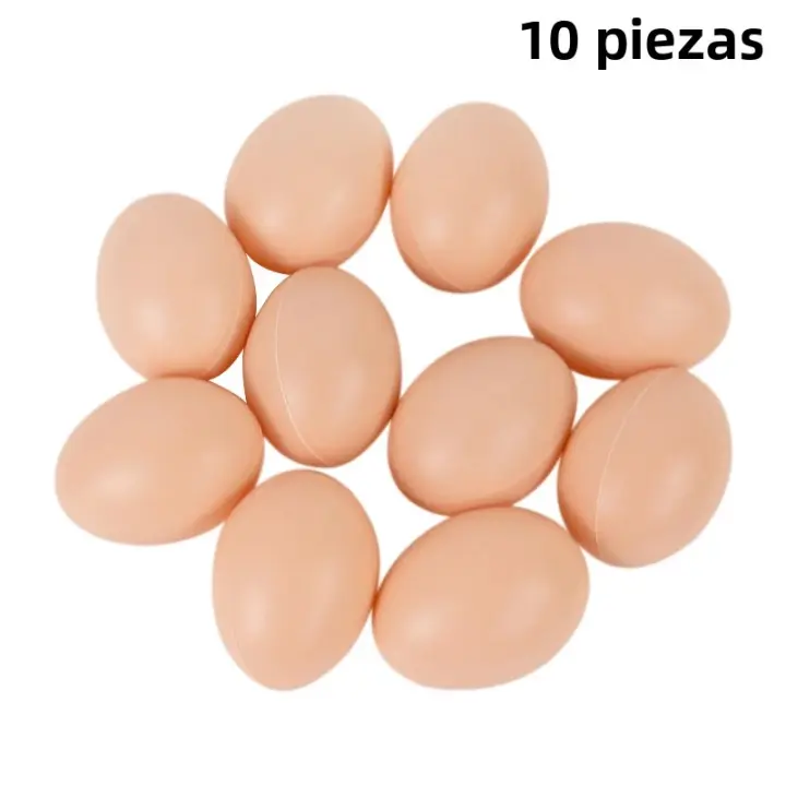 10/20pcs Huevo De Simulación De Plástico Para Pintura DIY Huevo Falso De Eclosión Decoración De Pascua Juguete Educativo Para Niños - 1