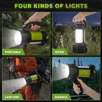 Linterna Portátil Para Camping Potente 4600mAh Recargable LED Super Brillante Lámpara De Mano Para Emergencias Y Senderismo Al Aire Libre - details 5