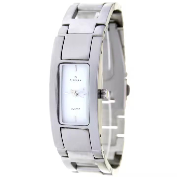 Blumar Bl-09295  Reloj Para Para Mujer Color Plateado - 1