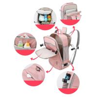 Mochila de viaje repelente al agua para mujer, mochila escolar para ordenador portátil con carga USB, correa de equipaje, zapatos, Adolescentes - details 15