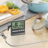 Termómetro Digital Para Cocina Con Púa Para Carne Y Timer Para Horno BBQ Asador Medidor De Temperatura De Alimentos - details 5